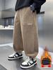 Boys' Thickened Fleece-Lined Corduroy Pants - New 2025 Autumn/Winter Collection