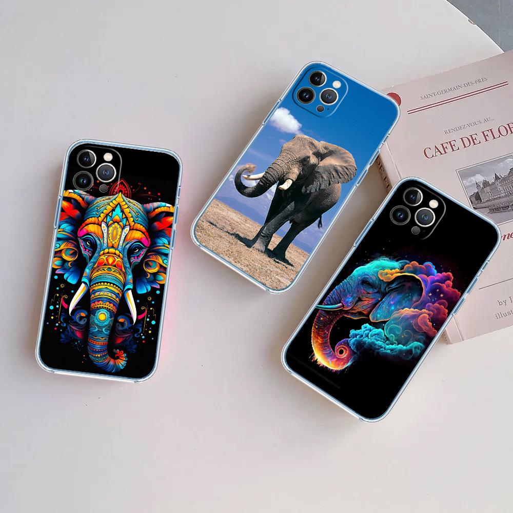 LO4 Animal Elephant Phone Case for LG K22 K30 K40 K40S K41 K42 K50 K50S K51 K51S K52 K61 K62 K71 K92 Q60 Q61 V40 V50 V60