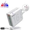8-Port QC3.0 Fast Charging Travel Charger for Europe, America & Korea - Mobile Phone Charger