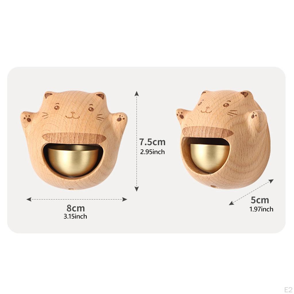 Sonerie din lemn, clopoțel de vânt, memento deschis, clopote agățate, poartă, clopot, ornament din lemn pentru intrare