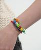 Bonbeau Happy Pop Initial Smile Knot Bracelet Smile Charm Initial Bead Double-Strand Knot Bracelet