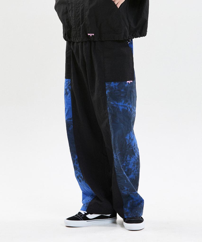SHVTO Tie Dye Blue Baggy Pants