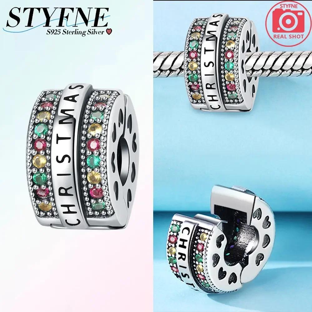 Exquisite Colored Zircon Cross Heart Love Original Copper Charms Beads Fit Bracelet Women Diy Fine Gifts Jewelry Accessory