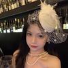 Pearl Cheongsam Hat Hair Ornament: Retro Shanghai Socialite & Bride Accessory