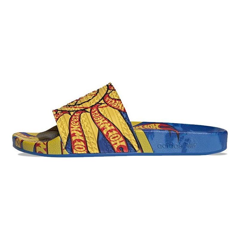 Sean Wotherspoon X Hot Wheels X Adidas Adilette Slides Unisex Sneakers Blue Blue-Bird Bold-Gold GX9756