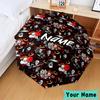 Custom Name Ghostface Horror Theme Umbrella, Foldable Umbrella Suitable for Outdoor Shopping Travel Sports, Exquisite Gift for Family