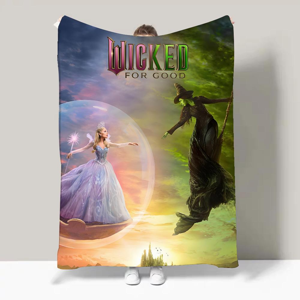 Movie W Wicked 2025 Blanket Design Lightweight  For Dorms, Naps, Living Room, Office,Sofa