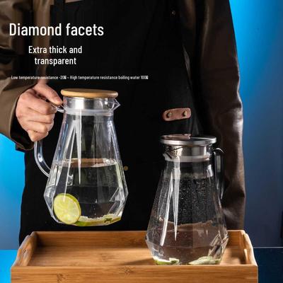 Hitzebeständiger Diamant-Acryl-Krug für Saft, Kaltgetränke und Früchtetee