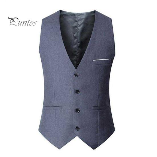 

Мужской жилет с V-образным вырезом без рукавов, однобортный, облегающий деловой жилет, однотонный, формальный жилет для вечернего платья 2XL