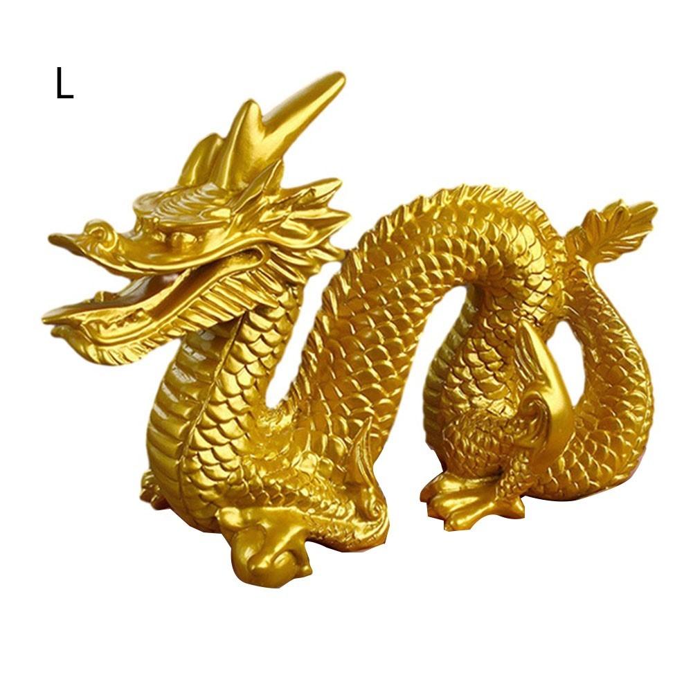 Good Lucky Golden Dragon Chinese For Zodiac Dragon Statue Sculpture Desktop Decora
