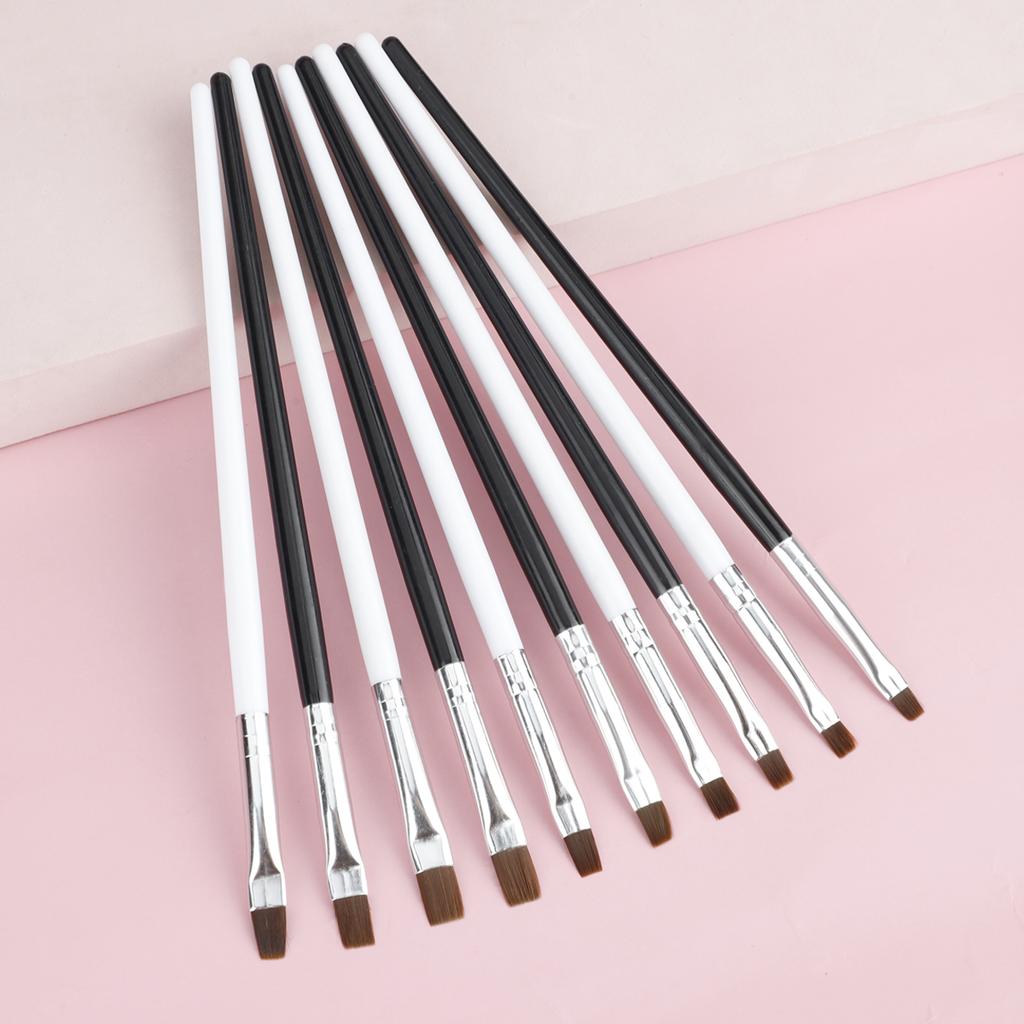 5Pcs Nails Art Brush Pattern Phototherapy Acrylic UV Gel Extension Builder Coating Painting Pen DIY Manicure Accessories Tool