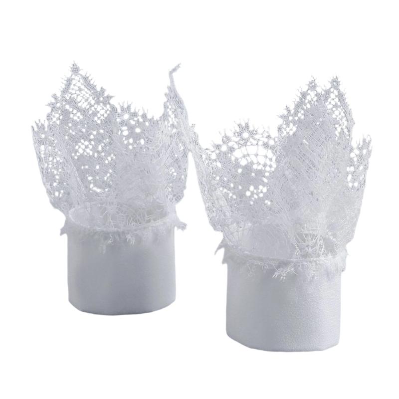 Кружевные нарукавники неправильной формы, дышащий дизайн, прозрачные декоративные рукава для женщин и девушек, для повседневной одежды, модные нарукавники 1