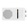 Sangean Analog Pocket Radio with Compact Headphone and Tuning LED Indicator SR-36J AM/FM Built-in Speaker, Size, 3.5mm Jack, (White)
