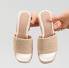 Women'S Hemp Rope Wedge Heel Thick-Soled Sandals, Woven Straw Rope One-Strap Summer Waterproof Platform High Heels