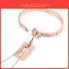 Love Heart Lock Couple Bracelet With Stainless Steel And Embedded Crystals For Romantic Gift Exchange
