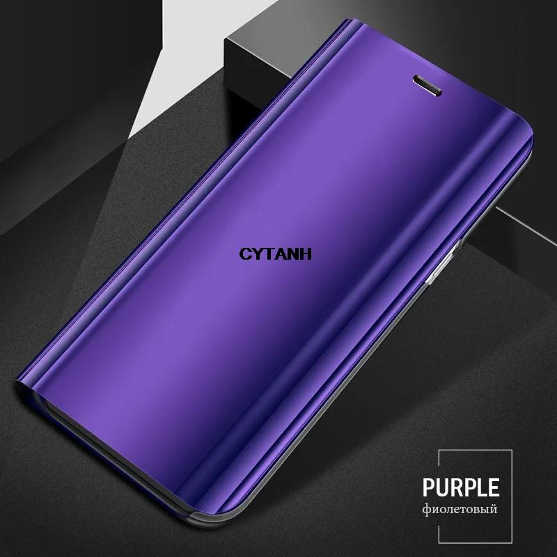 Spiegel Klapphülle Für Samsung Galaxy S24 S23 S22 S21 S20 Ultra Plus FE Luxus Lederabdeckung Für Samsung Note 20 Ultra 10 Plus an