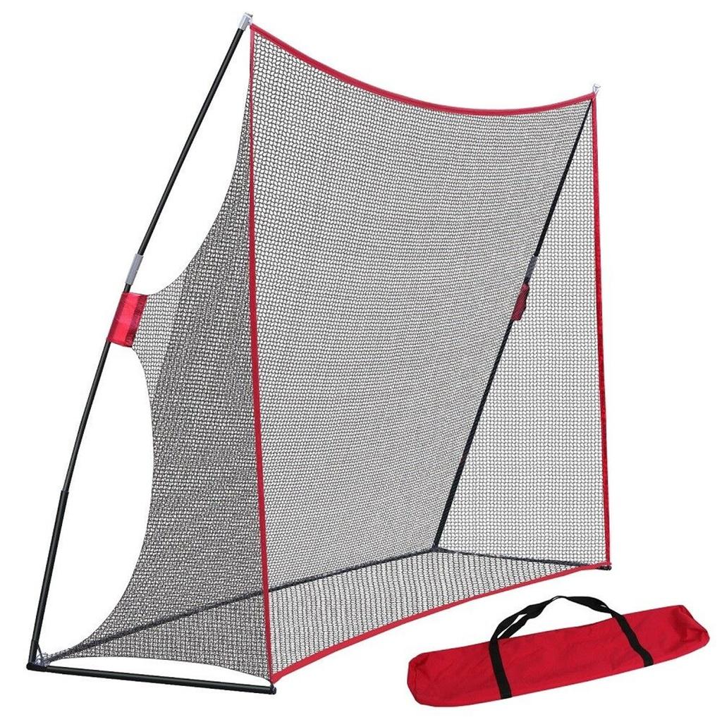 Lacquer 600D Oxford Cloth Portable Golf Hitting Practice Net Driving Training Aids With Carry Bag Black 300 X 210 X 91cm