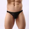 Men's Sexy Mesh Lace Transparent Underwear Sexy Transparent Low Waist Briefs