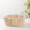 1PC Bin Foldable Rattan Style Bohemian Style Desktop Multipurpose Handwoven Eco-Friendly Paper Rope Minimalist 31x31x10cm