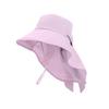 New Sun Protection Sun Hat Anti-UV Sunshade Wide Brim Agricultural Work Hat Foldable Neck Protection Shawl Cap Camping Hiking