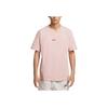 Nike Brand Logo Letter Pattern Crew Neck Loose Short Sleeve T-Shirt Men Tops Oxford-Pink FJ7725-601