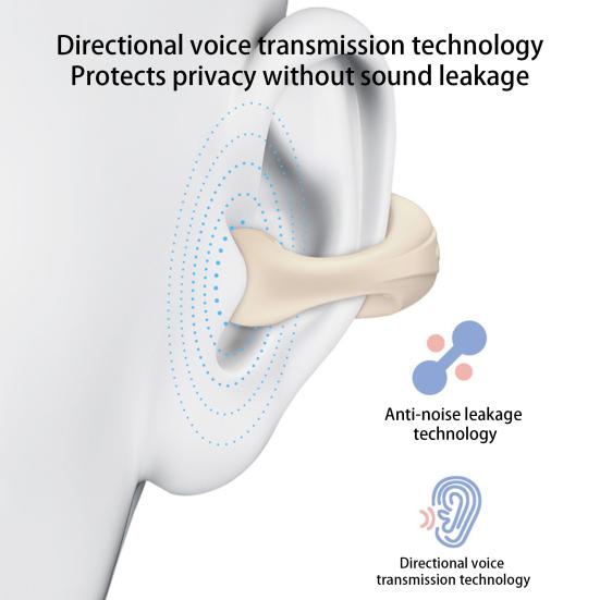 Wireless Earphone IPX7 Connection Noise Reduction Waterproof Rapid Touch Control Ear Clip Type