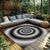 Tuniu Geometric Modern Abstract Eye Floor Carpet Rug Mat Non-Slip Home Decor