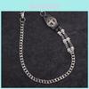 Punk Metal Skull Cross Pendant Belt Chain For Men And Women