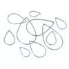 20pcs Waterdrop Closed Frame Charms Drop Rings Pendant Stainless Steel Gold Plated For DIY Jewelry Makings Accessories