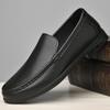 Fashion Genuine Leather Mens Shoes New Design Casual Loafers Slip-on Business Dress Shoes Comfortable Driving Footwear Classic Moccasins