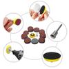3-inch Self-Adhesive Sandpaper Discs, Flocked for Woodworking and Drill Polishing, 75mm