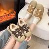 Plateauschuhe aus Leder Damenschuhe flauschige Schuhe Samt Damenschuhe Herbst und Winter neu vielseitig warme Baumwollschuhe