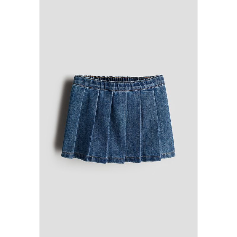 

HM Детская одежда Осенняя юбка-клеш со складками средней посадки для маленьких девочек 1257438 Cowboy Blue 100/50(2-3Y)