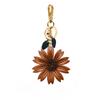Handmade Leather Daisies Nordic Ins Flower Three-dimensional Bag Pendant Cowhide Pendant Car Keychain Handbook Bookmark