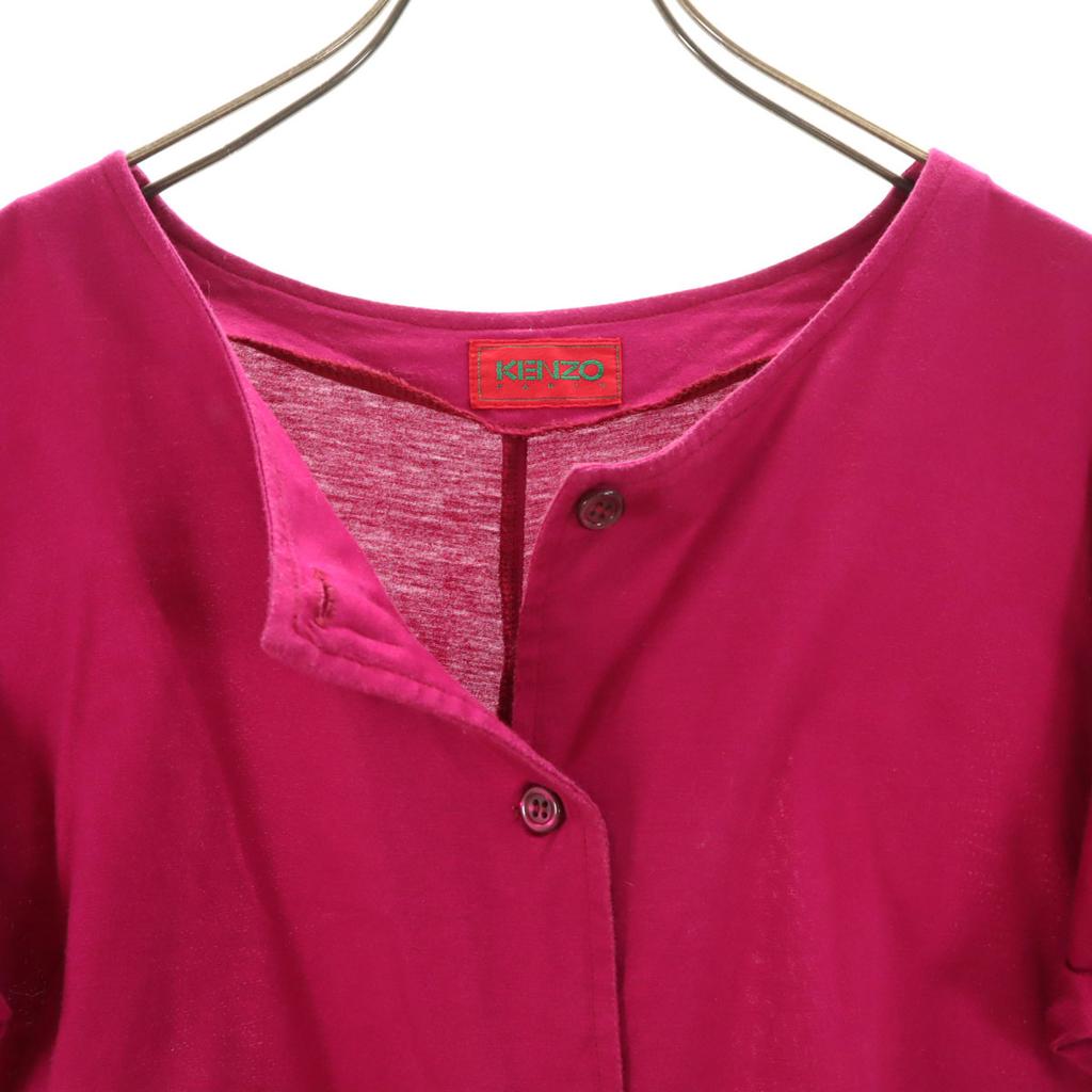 KENZO 90s Made in Japan Old Short sleeve blouse M Magenta pink Women Used