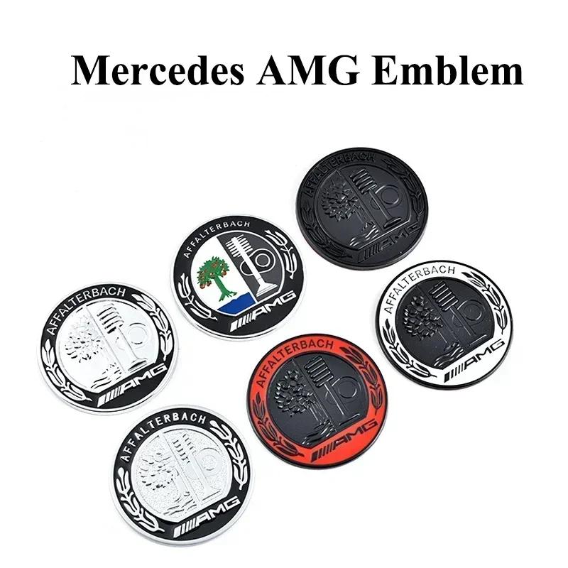 Gorąca Naklejka Samochodowa 57mm 65mm Metalowe Logo 3D Drzewo Jabłoni Emblemat AMG Naklejka na Tylny Boczny Słupek C Samochodu dla Mercedes Benz A C E GLA GLC GLE G