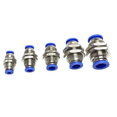 PM 4 6 8 10 12 mm Diametru Exterior Tub Conector Push-In Adaptor Conector Pneumatic Aer Alamă Placată cu Nichel