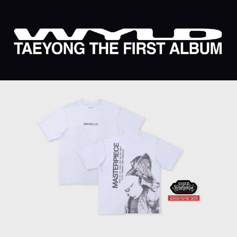 Pre-order TAEYONG 1st Album WYLD Official MD T-shirt & Stickers Set