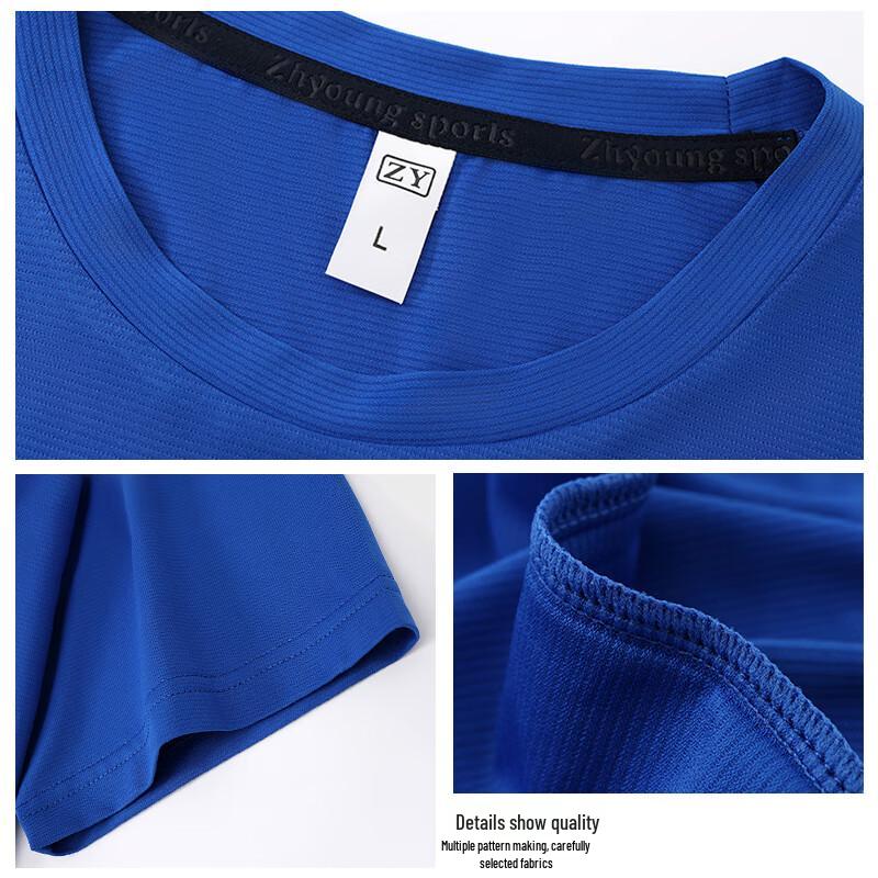 Tluoman Unisex Quick-Dry Round Neck T-Shirt