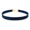Trendy Blue Denim Gothic Goth Punk Star Choker Necklace Personality Vintage Clavicle Chain For Women  Jewelry Accessories