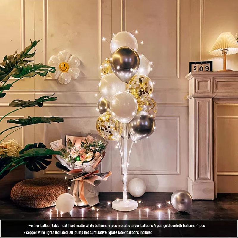 Luminous Balloon Floor Stand for Events: Birthday, Wedding, Anniversary, Party, and More.