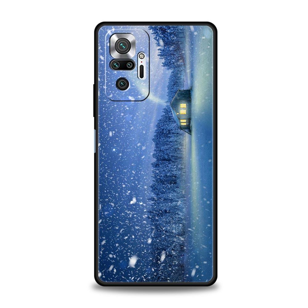 

Мягкий чехол из ТПУ для телефона Xiaomi Redmi Note 10 11 9 8 Pro 9S 7 8T 9T 9A 8A 9C K50 K40 игровой чехол зима природа снег путешествия искусство Redmi Note 9S