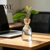 Hydroponik Pflanzenvermehrungsglas Glasvase, Klarer Künstlerischer Behälter, Avocado Zeitgenössischer Halter Vase Schreibtischdekoration Ideales Geschenk für Gärtner