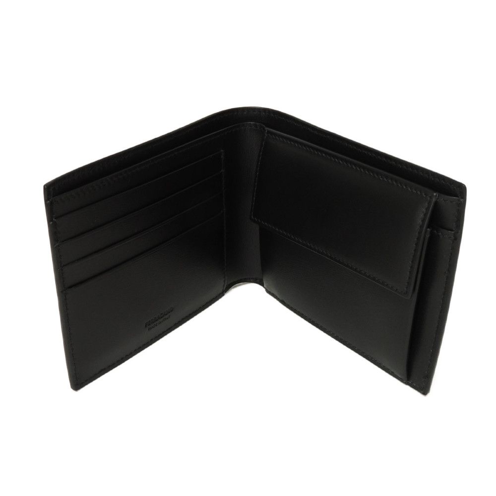 Used 9896 Bifold Wallet 661329 7941 Current RFID coin purse Unused New logo Black Men's from Japan AUTHENTIC