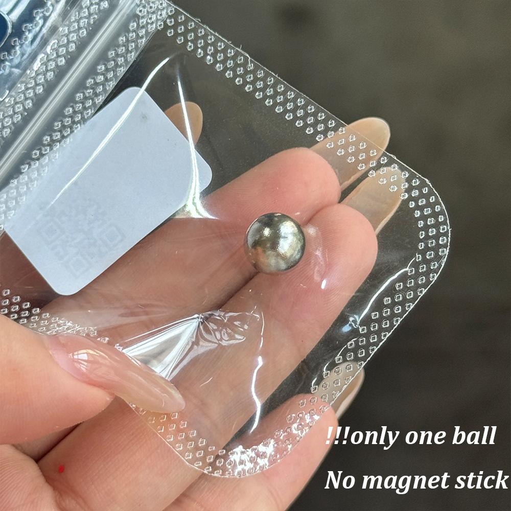 1Pcs Double Head Steel Ball Cat Eye Nail Magnet Stick 3D Glass Bead French Effects Cylindrical Strong Magnetic Pen Manicure Tool