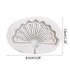 Folding Fan Mousse Silicone Mold Fondant Cake Border Mould Chocolate Mould Cake Decor Tools Kitchen Baking Accessories