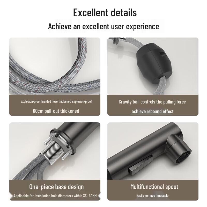 Four Seasons Muge Pull-out Basin Faucet