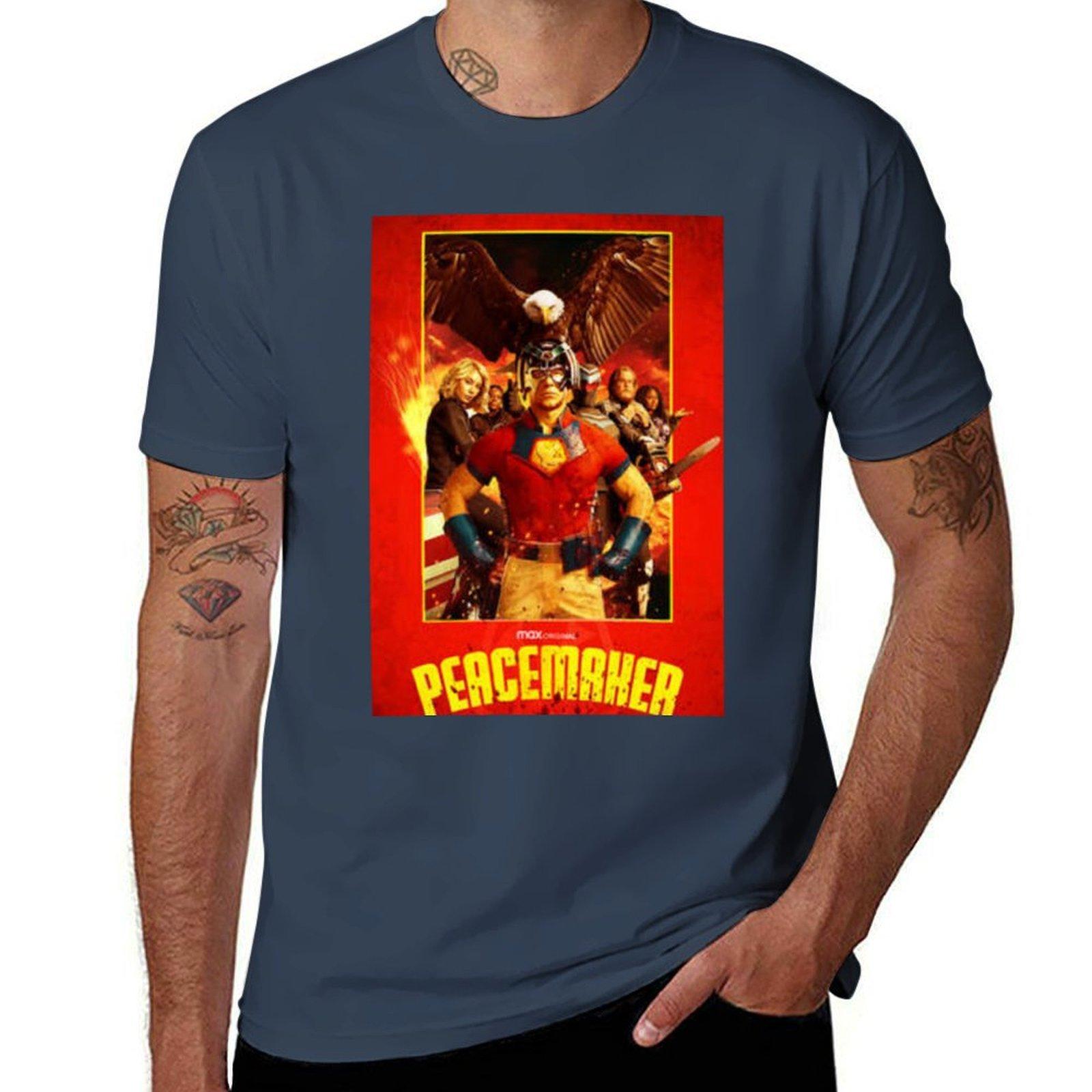 Vigilante Peacemaker Tshirt Minimalist Plain Crew Neck Tshirt S
