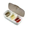 Chahua 3-Grid Spice Storage Box with Spoon