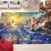 New Shelves! Little Mermaid Ariel Princess Carpet, Living Room Bedroom Office Area Kid's Room of Choice,Non-slip Mat Potdemiel